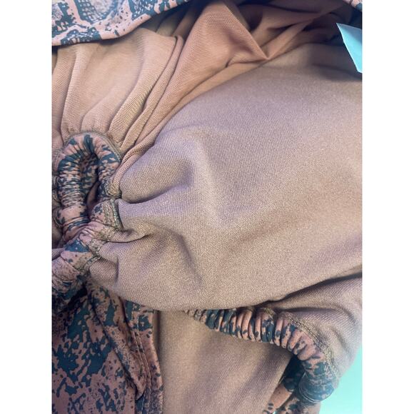 KONA SOL 18w plus brown black snake print halter one piece swimsuit NWT B133 - Picture 6 of 8